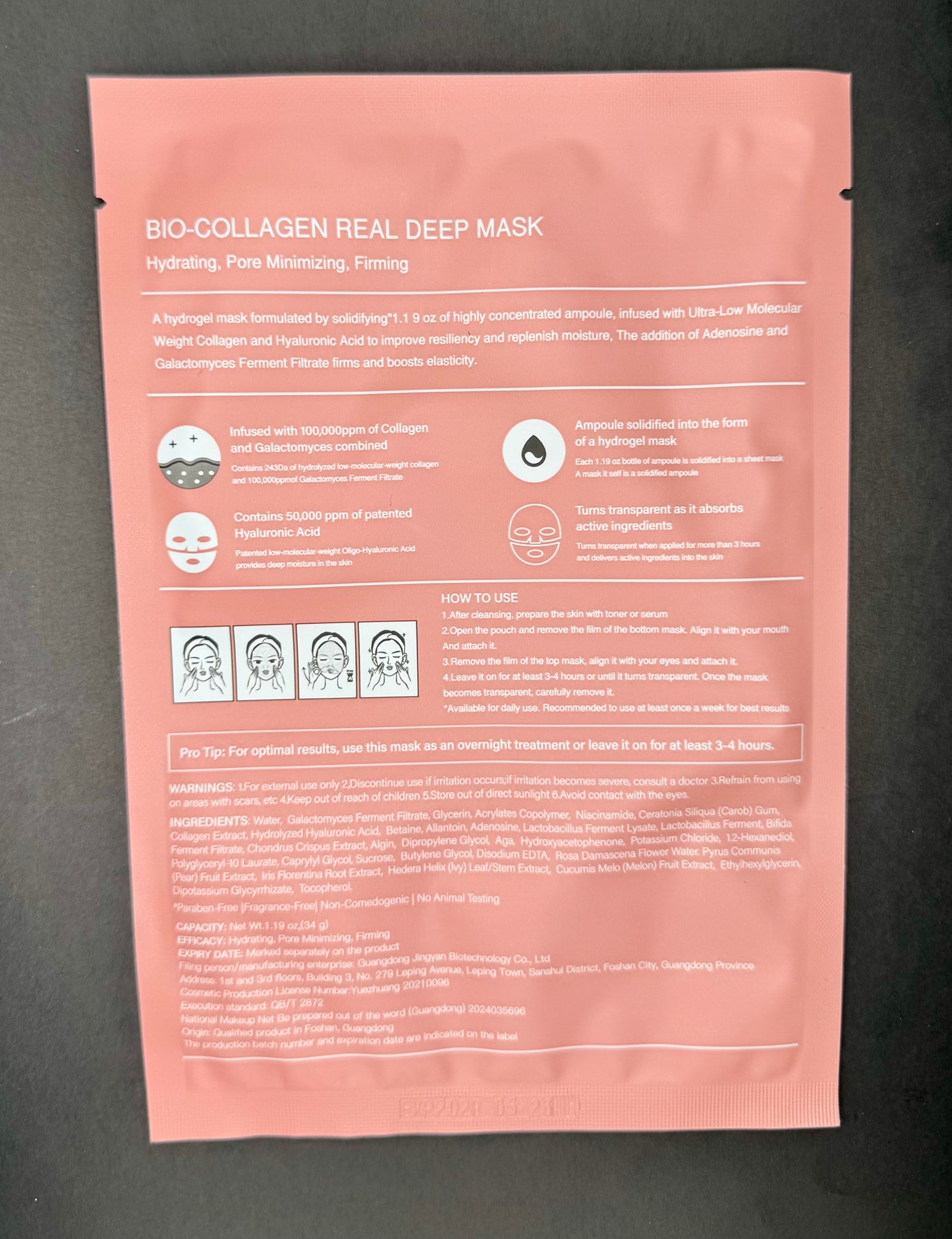 Ameerah The Royal Range Bio Collagen Real Deep Mask